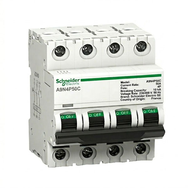 50A, 4P, 10kA, MCB (C Curve)