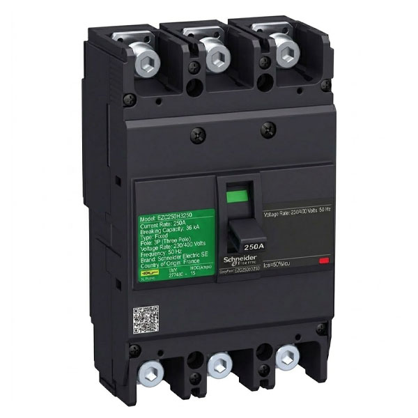 250A, 3P, 36KA, MCCB (Fixed Type Trip Unit)