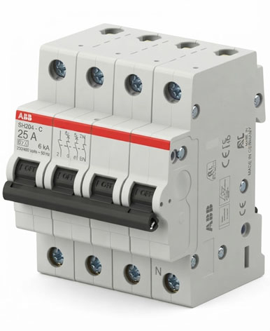 MCB 4P (25A,6KA)